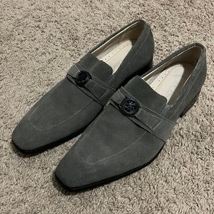 Stacy Adams Grey Seude Quillan Slip On Size 11.5